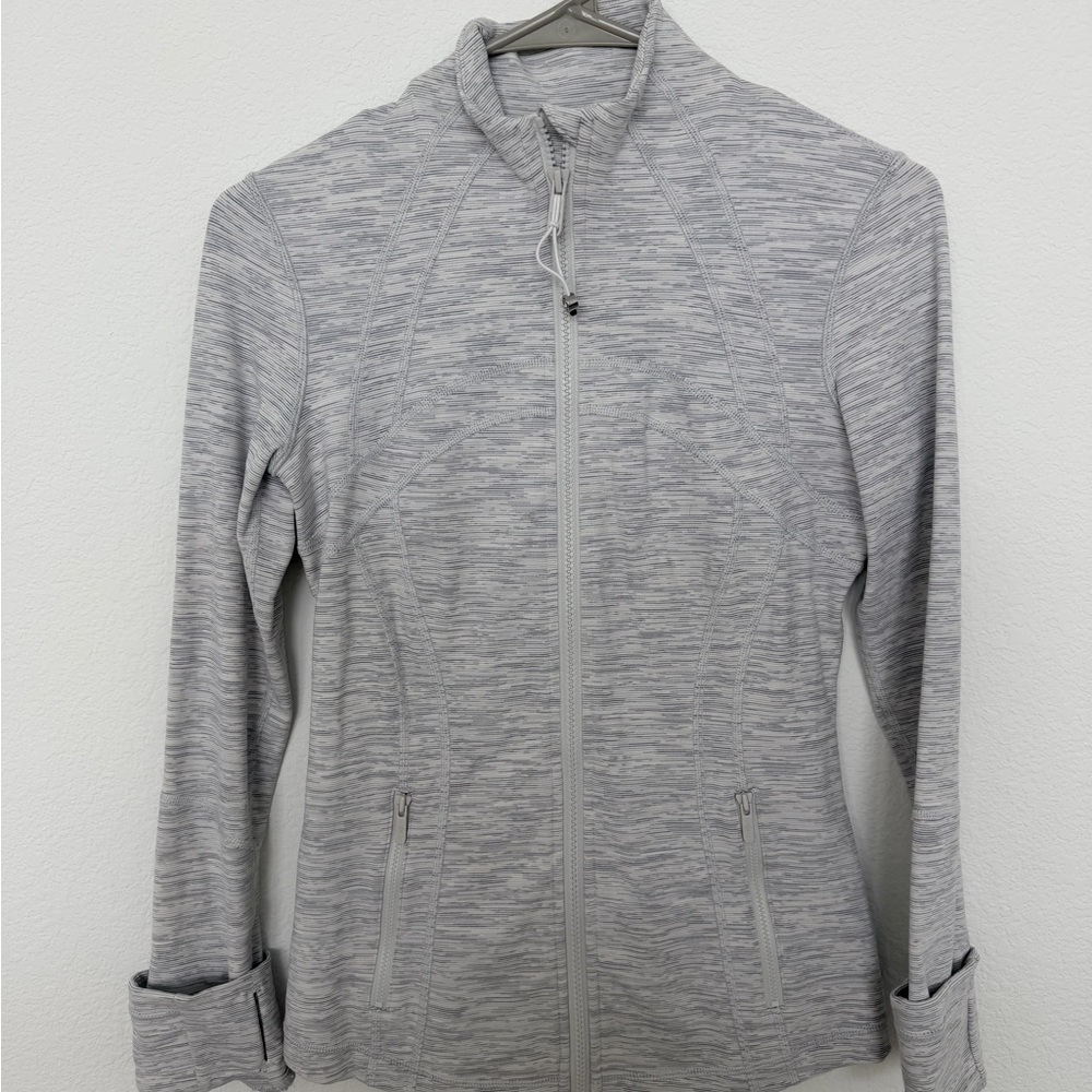 lululemon athletica Heathered Light Gray Full-Zip Define Jacket